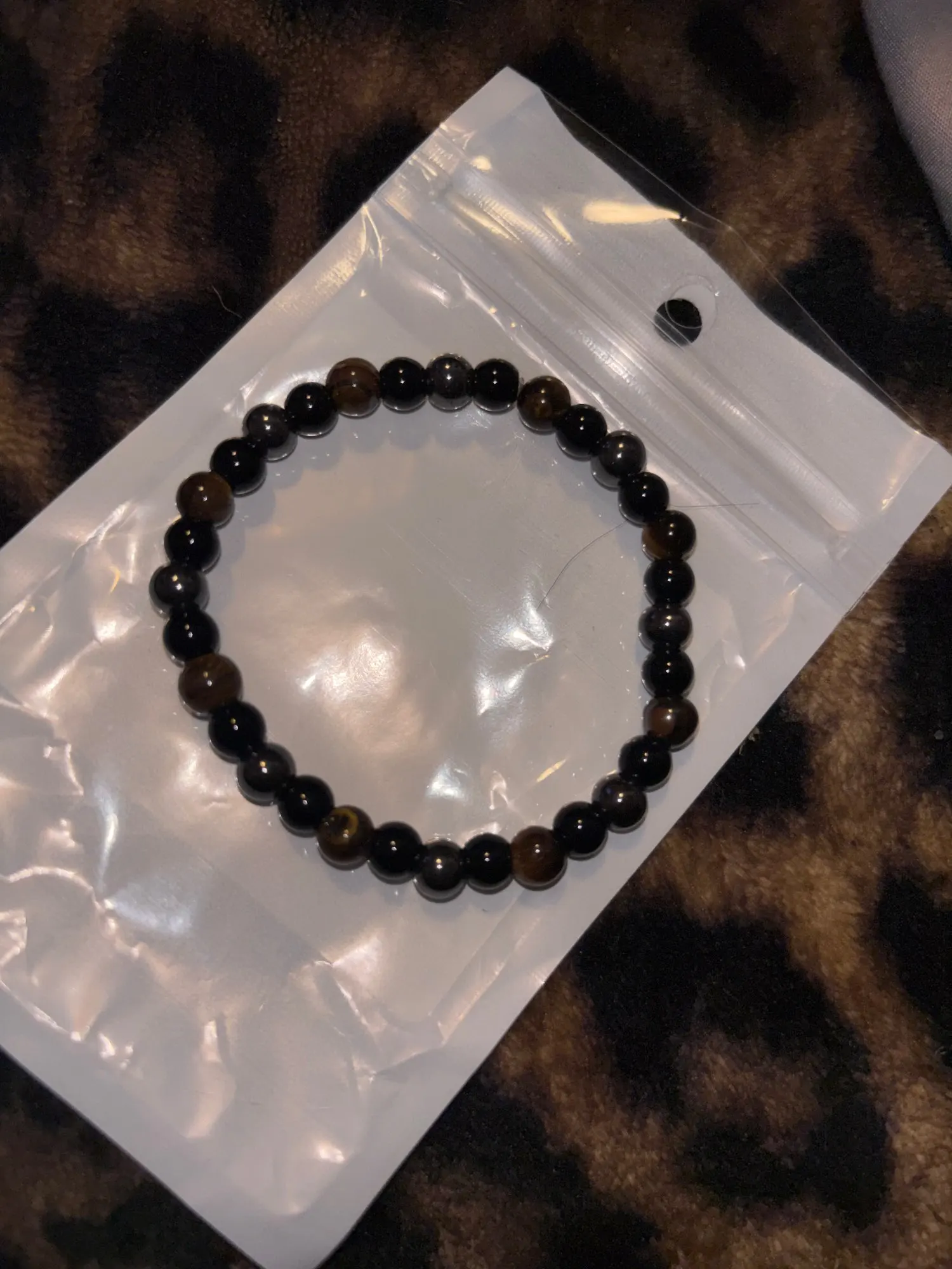 Home 46 Triple Protection Bracelet: Tiger’s Eye, Obsidian & Hematite photo review