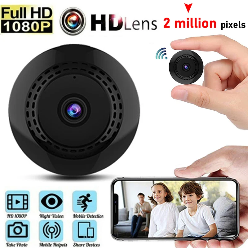 

HD Mini Wifi Camera 1080P Camcorder Micro Night Vision Sports Motion Detection Security Camcorder DV Sensor Pixel Video Recorder