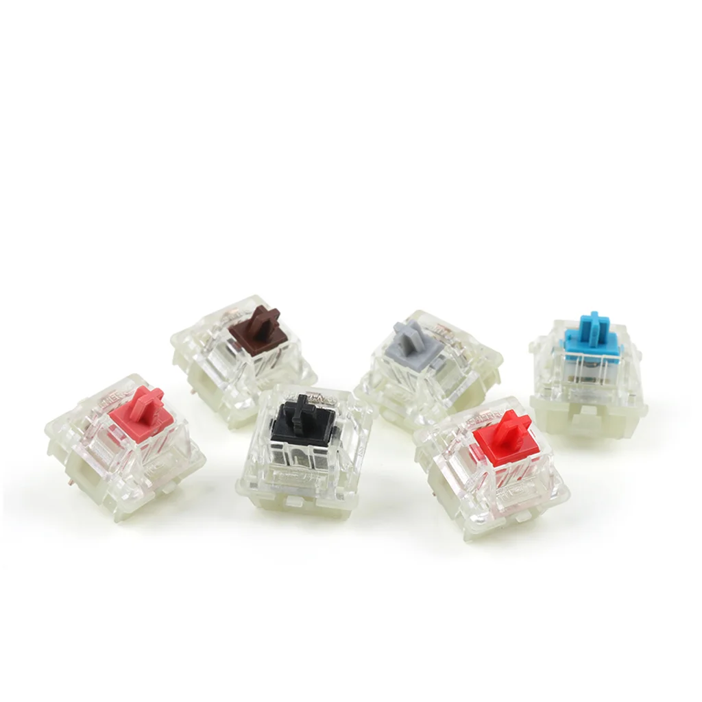 Cherry mx Interruptores Mecânicos do Teclado Prata Vermelho Preto Azul Marrom Cereja Tátil Linear Interruptor Claro do Rgb de Smd Brandnew Original - Imagem 6