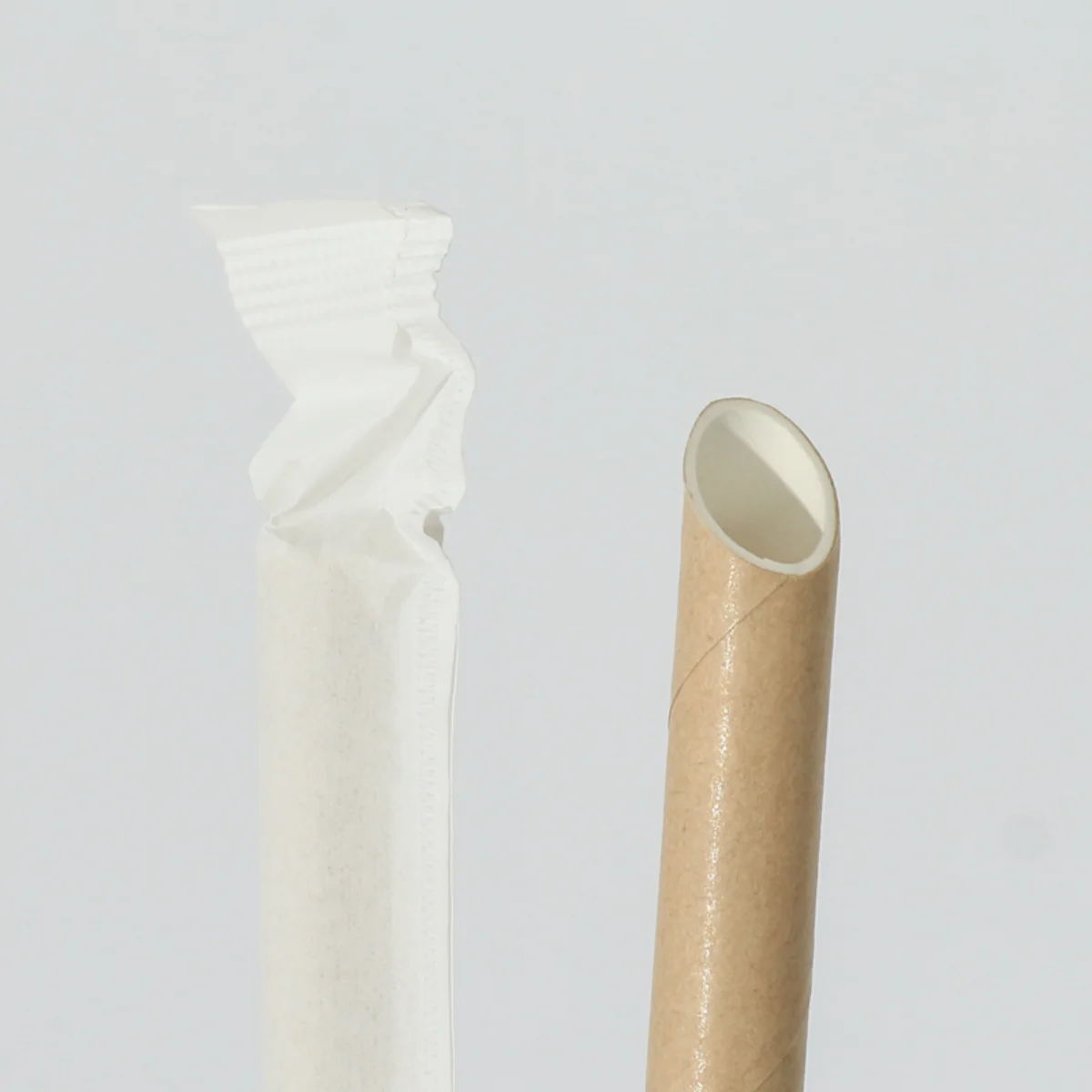 Biodegradable Jumbo Smoothie and Milkshake Paper Straws, 200mm*8mm Wide Disposable for Drink