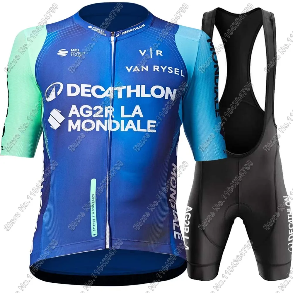 Ag2r Cycling Jersey Set Country Summer France