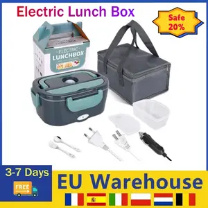 Loncheras Eléctricas Para Calentar Almuerzo - Fiambrera eléctrica portátil  3 en 1 para adultos, para automóvil, camión y trabajo, 12 V, 24 V, 110 V