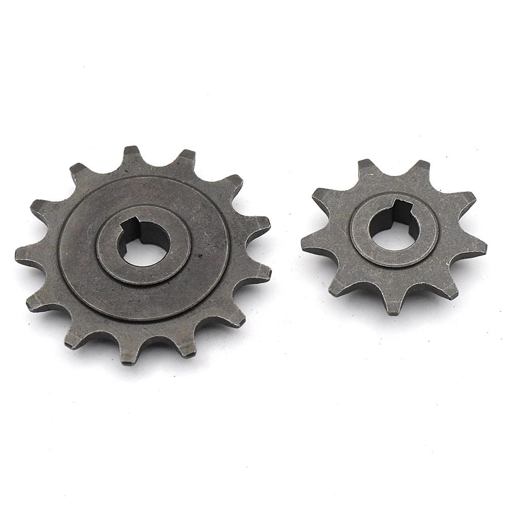 9/13 Teeth Electric Vehicle Type 410 Bike Chain Wheel Pinion Gear Motor Sprocket Carbon Steel Gear for Ordinary Bicycle Parts