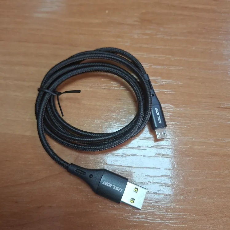 USLION 3A Micro USB Cable Fast Charging for Samsung Xiaomi Huawei Realme OPPO Android Mobile Phone USB Data Wire Cord 0.5/1/2/3M photo review