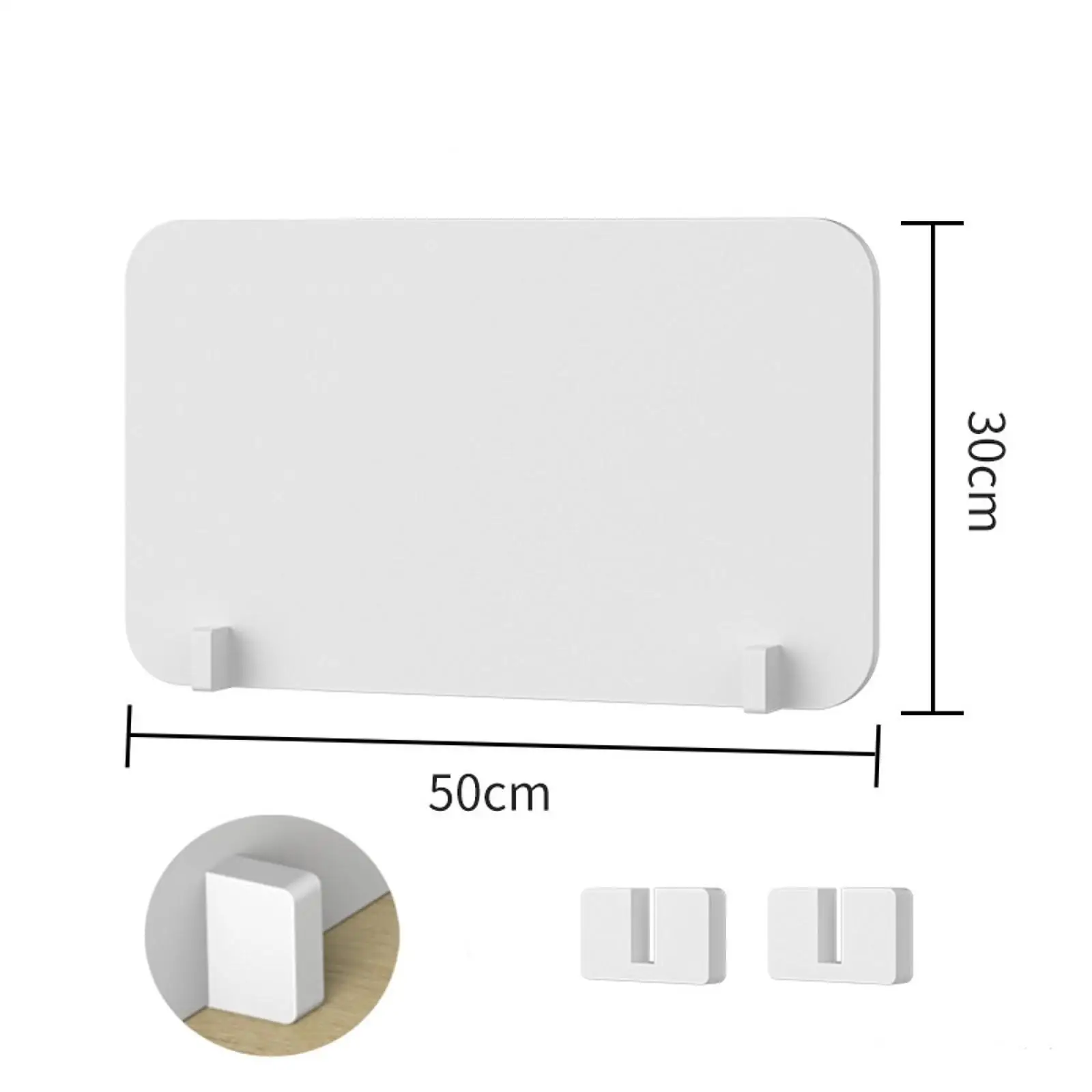 לוח מחיצה עם רגלי תמיכה מחיצת פרטיות לשולחן לוח מחיצה נפרד חזק רב תכליתי עצמאי למשרד קנטיין