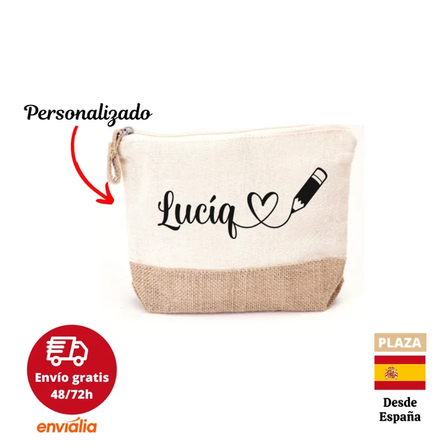 Neceser personalizado corazón nombre