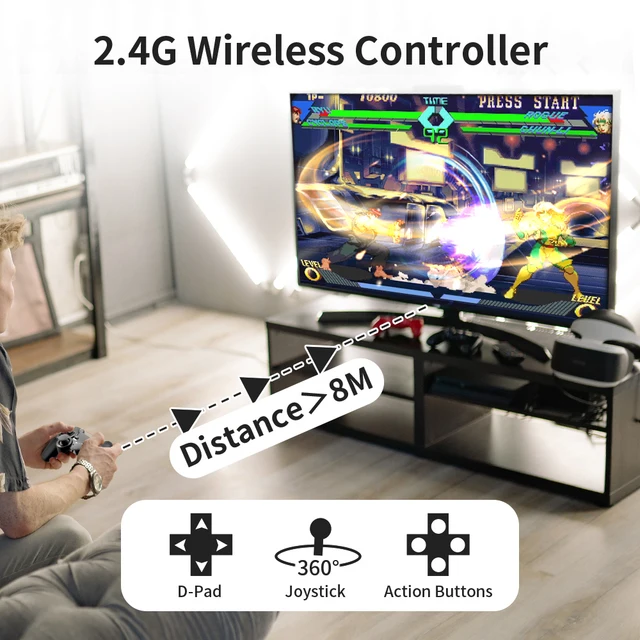 Cdragon castamanho g80 console de jogos casa tv hd, aparelho de parede dupla,  sem fio e com vídeo grátis - AliExpress