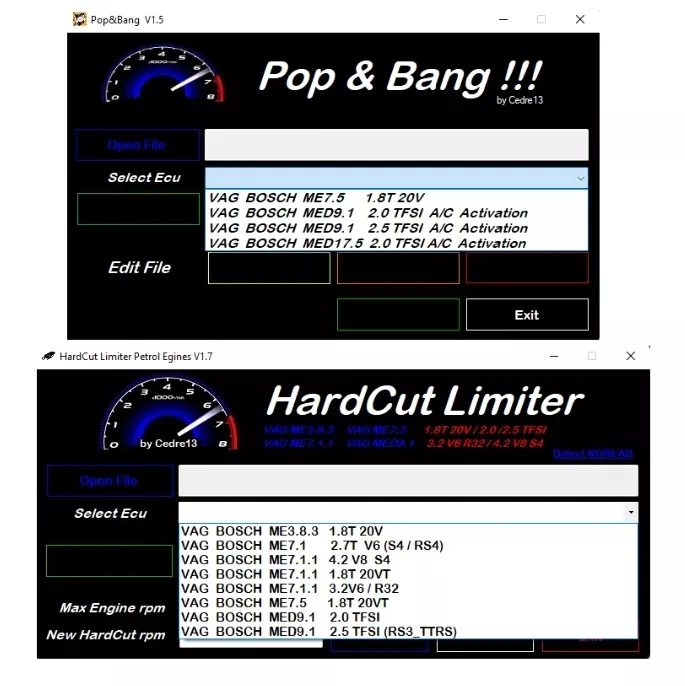 2024 Newest HardCut Limiter Diesel + Petrol Engines + Pop&Bang Software 3 IN 1 PACKAGE