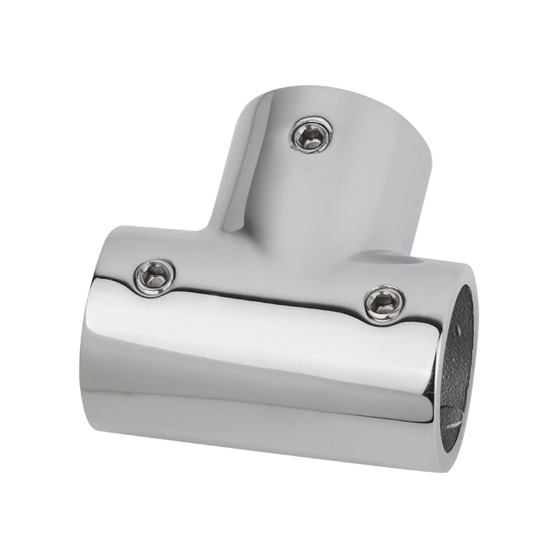 Raccordo A T In Acciaio Inox 316 Per Tubi 25mm - Giunto 3 Vie 90° Per Barche E Corrimani - Foto 2