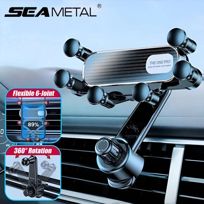 ABS Car Phone Mount 360 Degree Rotation Air Vent Holder