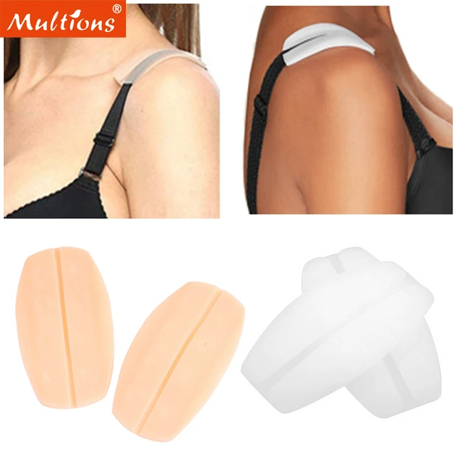 2pcs Silicone Bra Strap Cushions Holder Non-Slip Comfort Shoulder Pads Bra  Cushions Pads Sewing Accessories