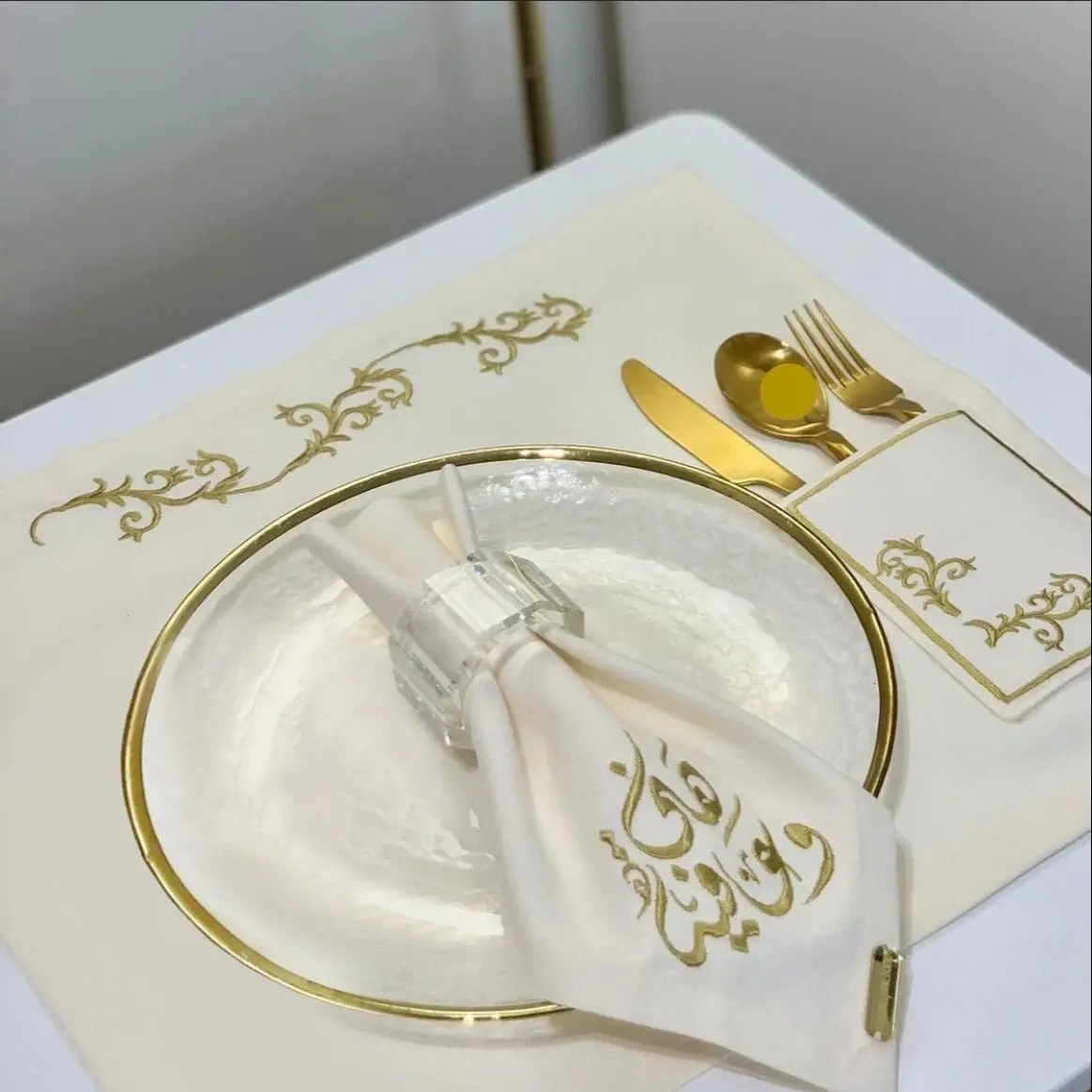 RamadanDecoration2023Arabic12PersonsetdetablePlacematNapkin