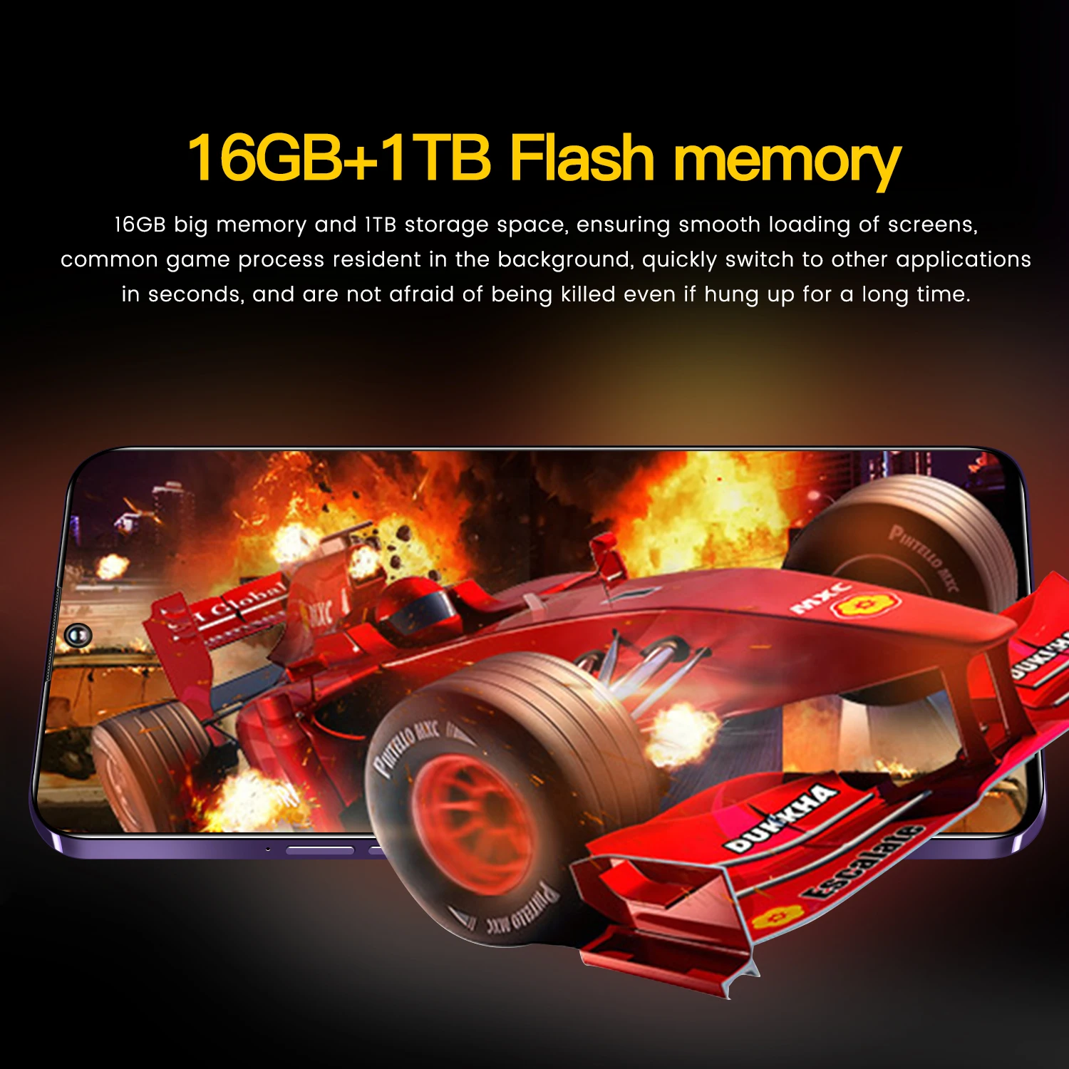 스파크 10 프로 스마트폰 5G 오리지널 휴대폰 7.3, HD 7800mAh 휴대폰, 16GB + 1TB 듀얼 심 휴대폰, 안드로이드 페이스 잠금 해제, 신제품