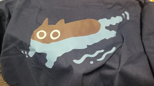 Swimming through - Kuro Neko T-Shirt photo review