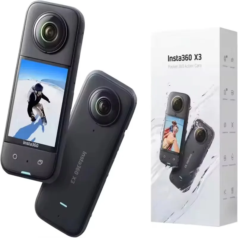 INSTANT VALUES TOP Insta360 X3 Action Camera For Motorcycle 5.7K Video Record Waterproof FlowState Stabilization Insta 360 ONE X