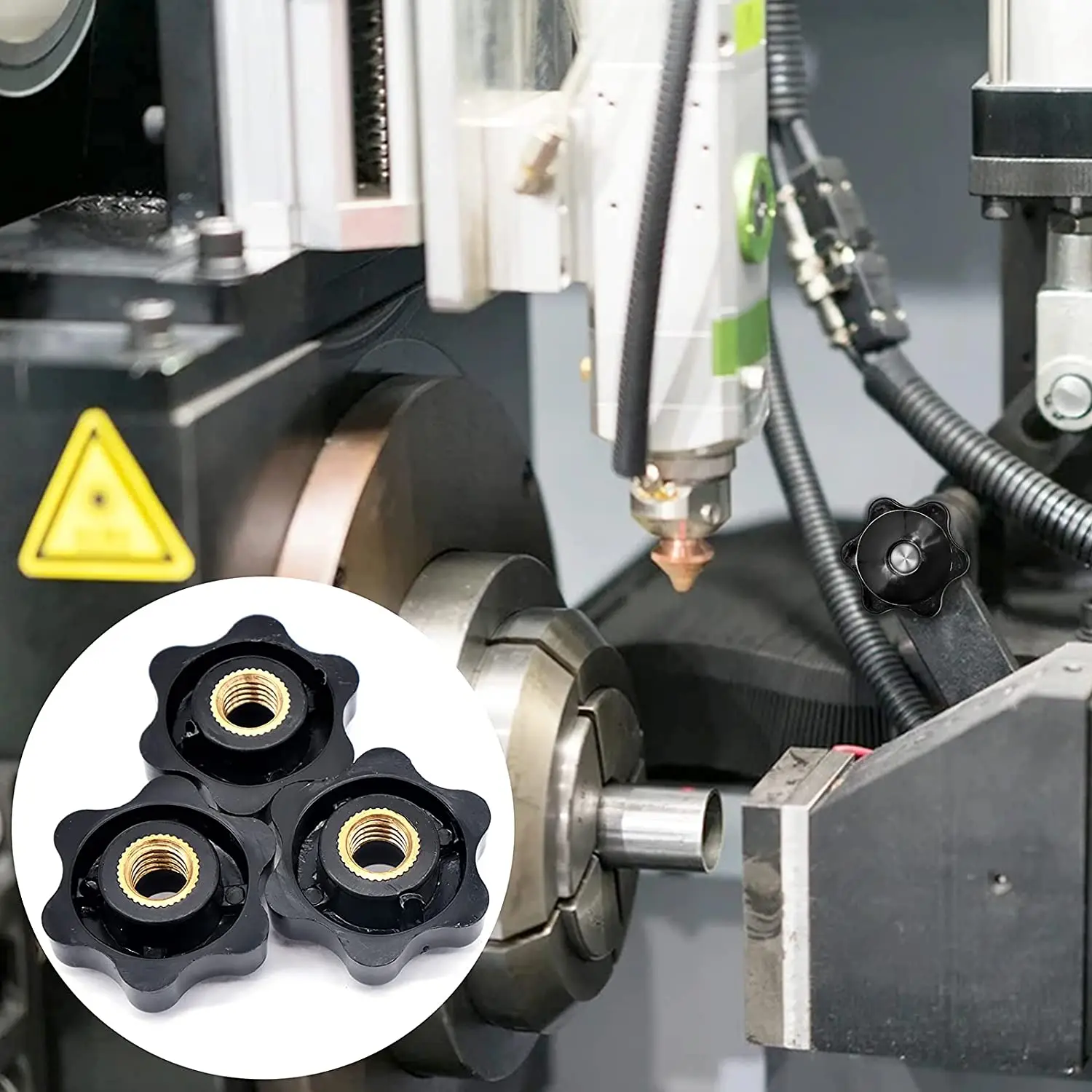 M5 M6 M8 M10 Plum Hand Tighten Nuts Handle Thread Star Mechanical Thumb Nuts Clamping Knob Manual 10/5 PCS thumb nuts