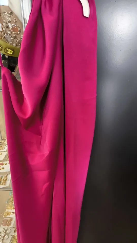 Elegant Backless Satin Ribbon Gown for Summer Events photo review