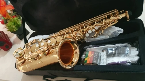 Jupiter JAS-767GL Alto Eb Tune Saxophone New Arrival Brass Gold Lacquer Music Instrument E-flat Sax With Case Accessories photo review