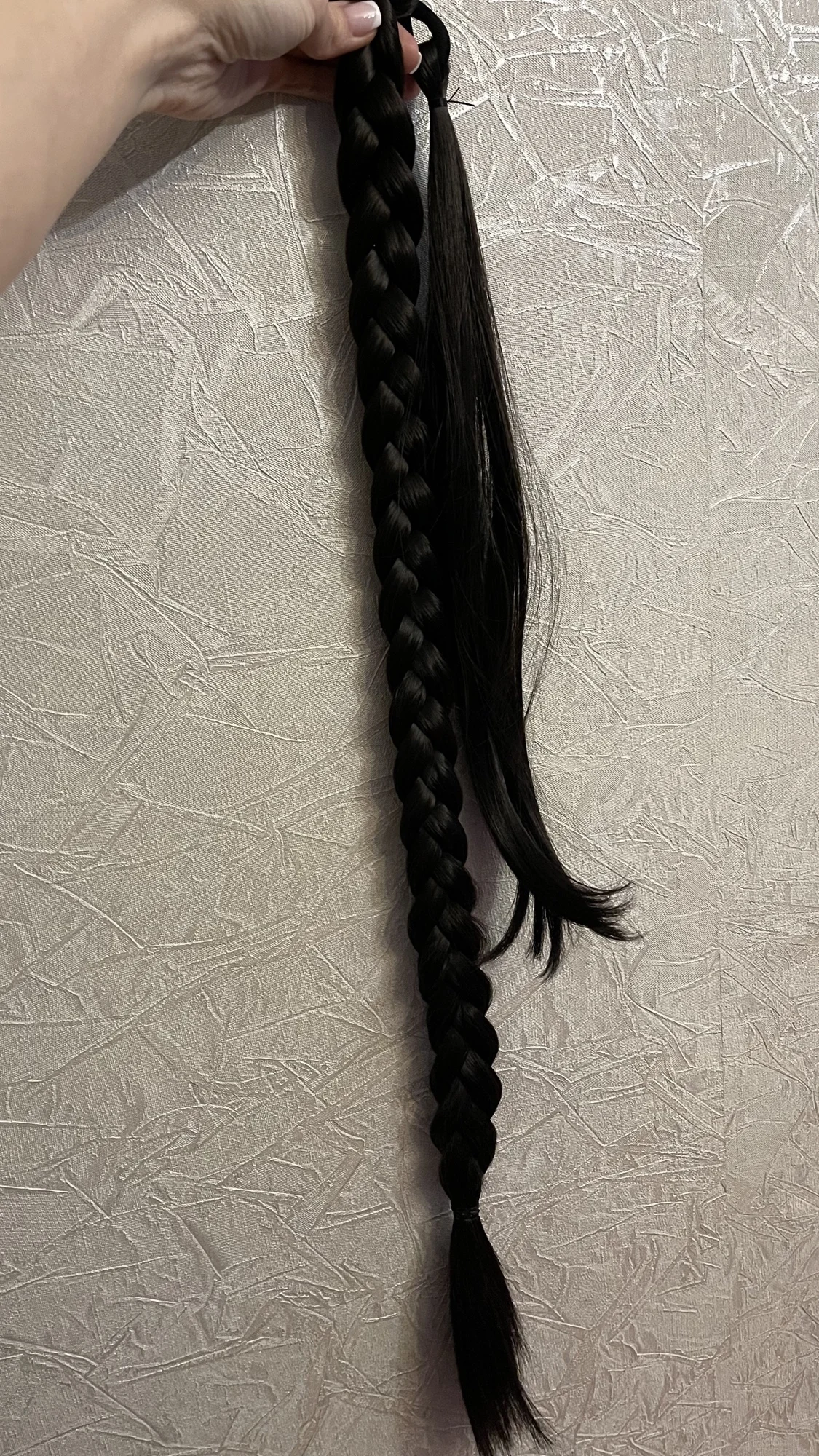 Synthetic Long Braided Ponytail Hair Rope Extension photo review