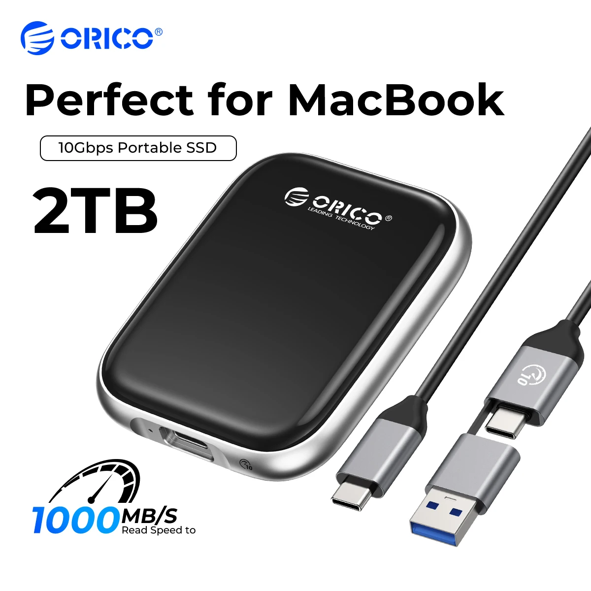Fikwot FP70 Externe SSD 250 GB, magnetische draagbare SSD, met magnetische ring, tot 1050 MB/s, USB 3.2 Gen2 externe solid-state drives, compatibel met iPhone 15/15 Pro, tablets, MacBook
