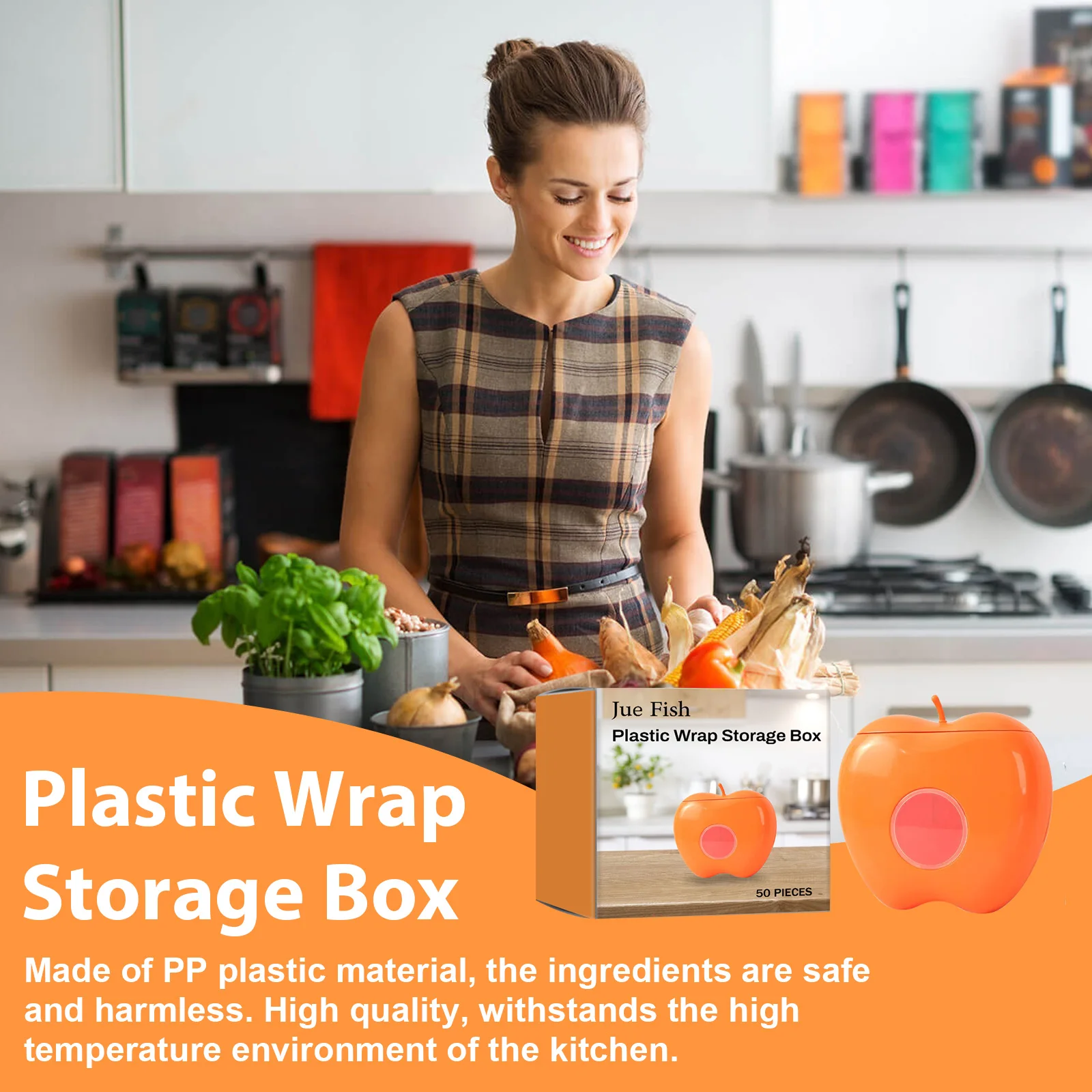 Plastic Wrap Storage Box Cling Film Organization Wall-mounted Dust-proof Box-food Cover Plastic Wrap Rack Home Kitchen Storage