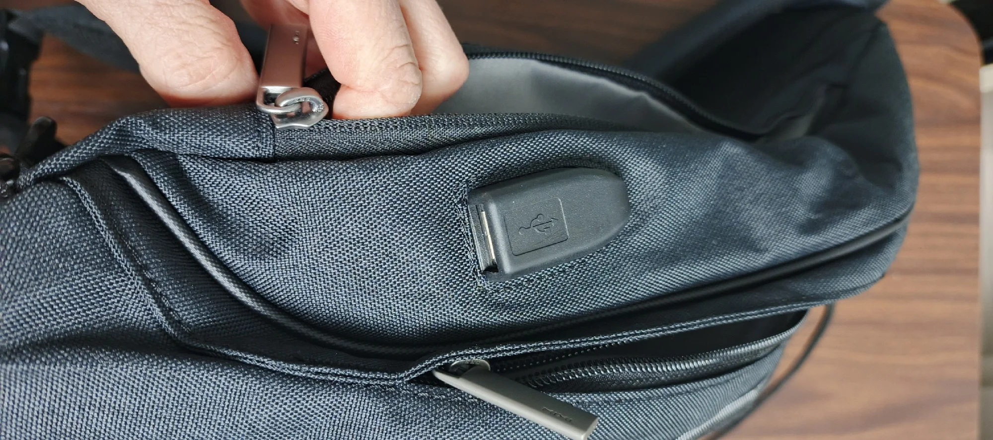 Mixi Men One Shoulder Backpack Women Sling Bag Crossbody USB Boys