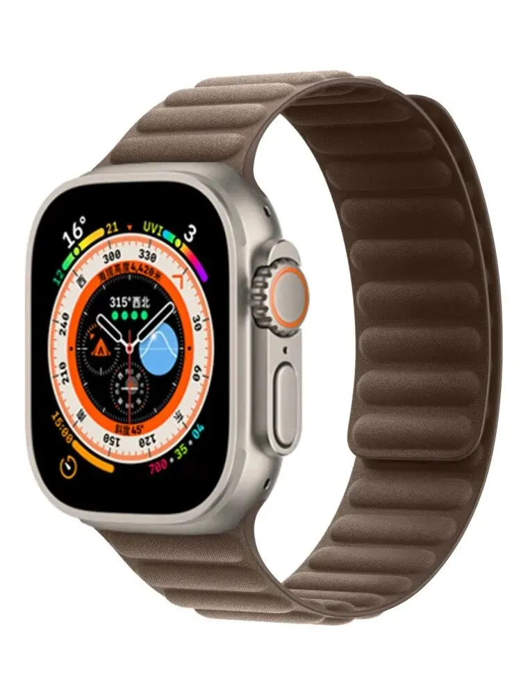 

New FineWoven strap For Apple Watch Band 44mm 40mm 45mm 49mm 41 Original Magnetic loop bracelet iWatch Series 9 8 SE 7 6 Ultra 2
