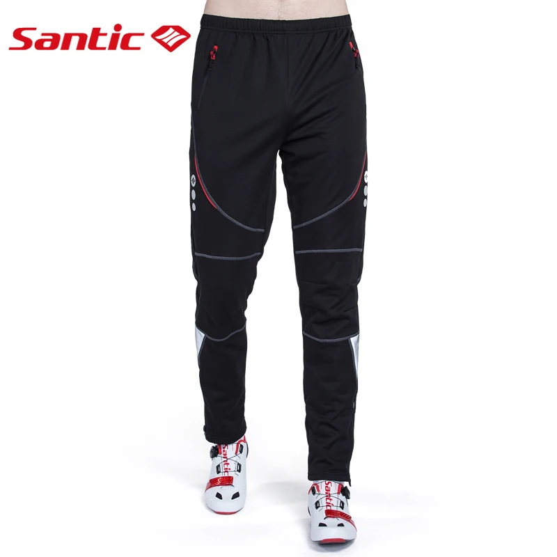 Santic Men's Cycling Pants Winter Fleece Thermal Biking Tights