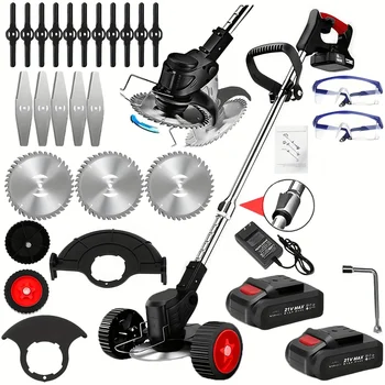 New model for 2025 Cordless Lawn Trimmer TrimmersLawn EdgerMowerBrush CutterWeed Cutter for Garden and Yard Lawn 1