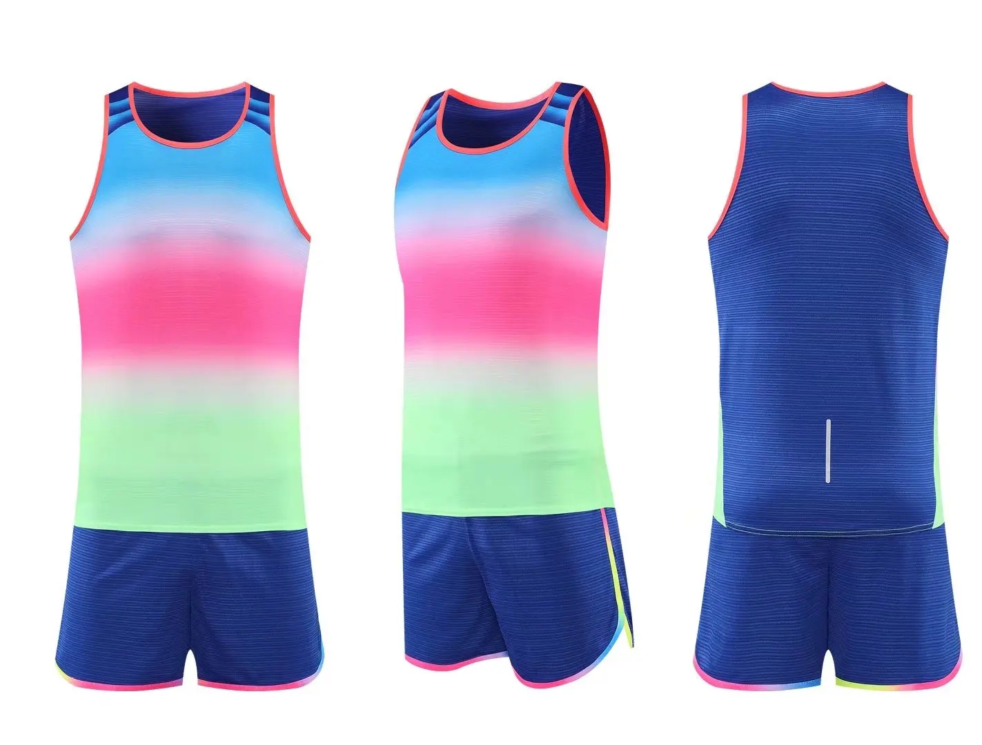 Men Women Jogging suit running Sets Marathon jogging Track and field Clothing Summer Men's Set 2pcs Outfits Sleeveless T-Shirt
