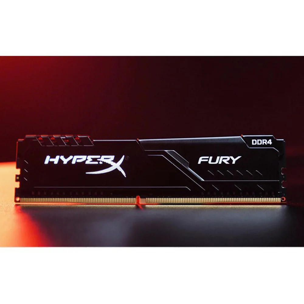 Memória RAM DDR4 HyperX Fury, 8GB, 16GB, 3600MHz, 3200MHz, 2666MHz, 2400MHz, 288Pin, 1.2V, PC4-25600, 21300, 19200