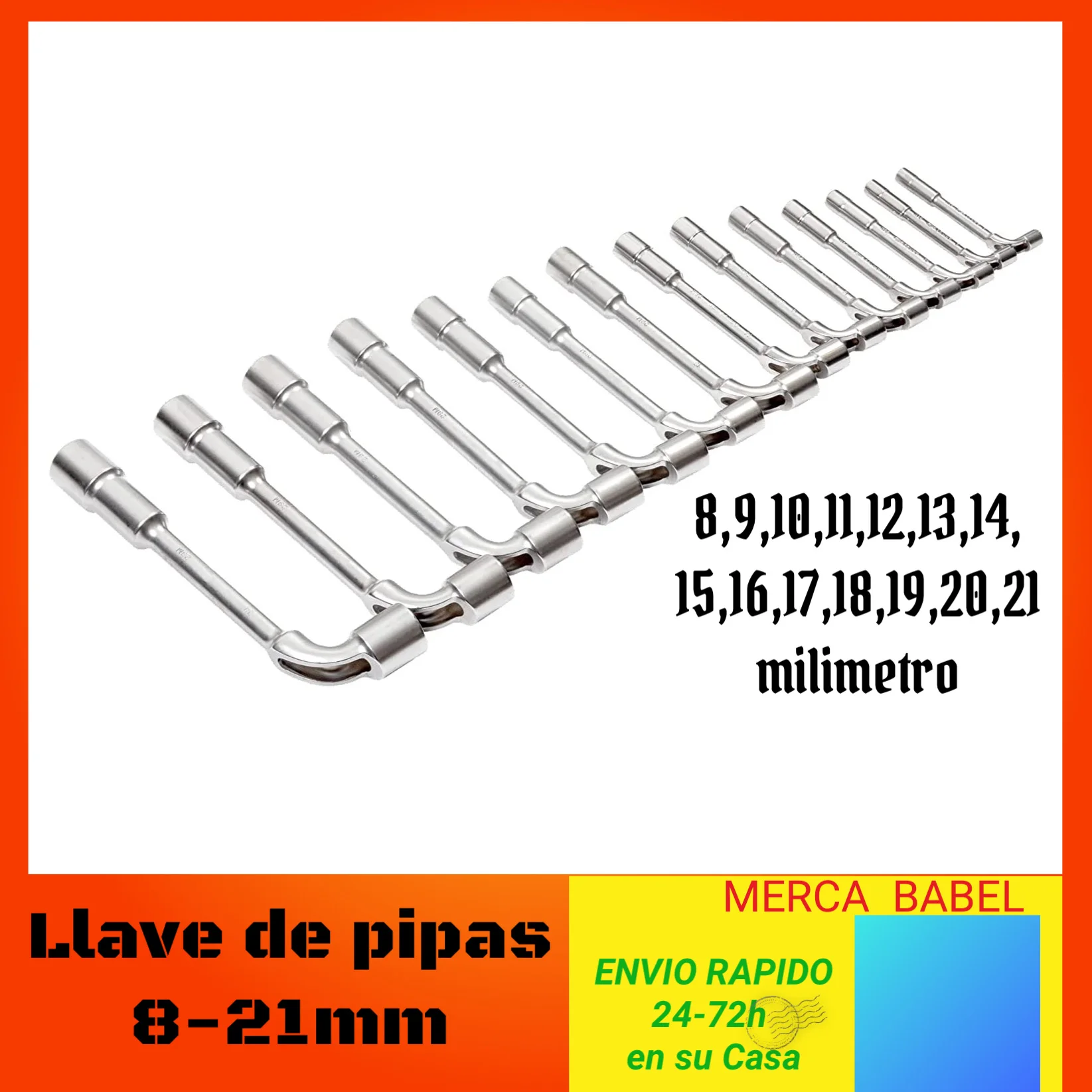 Llave Fija De Doble Boca An 14x15 Mm L 188 Mm | Sernesa