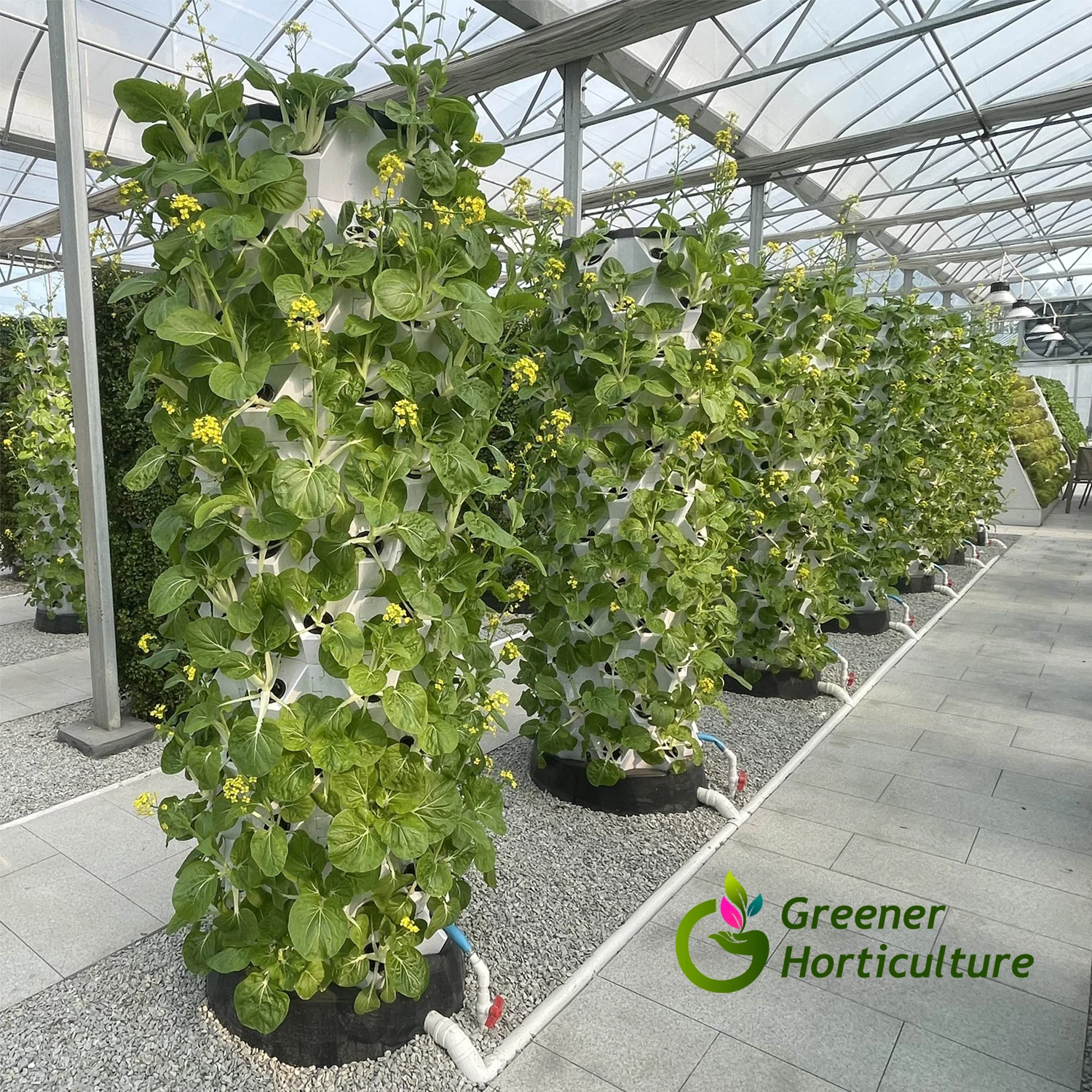 Agricultural greenhouse hydroponic garden Irrigation vertical hydroponic system 10 Layers Pineapple tower