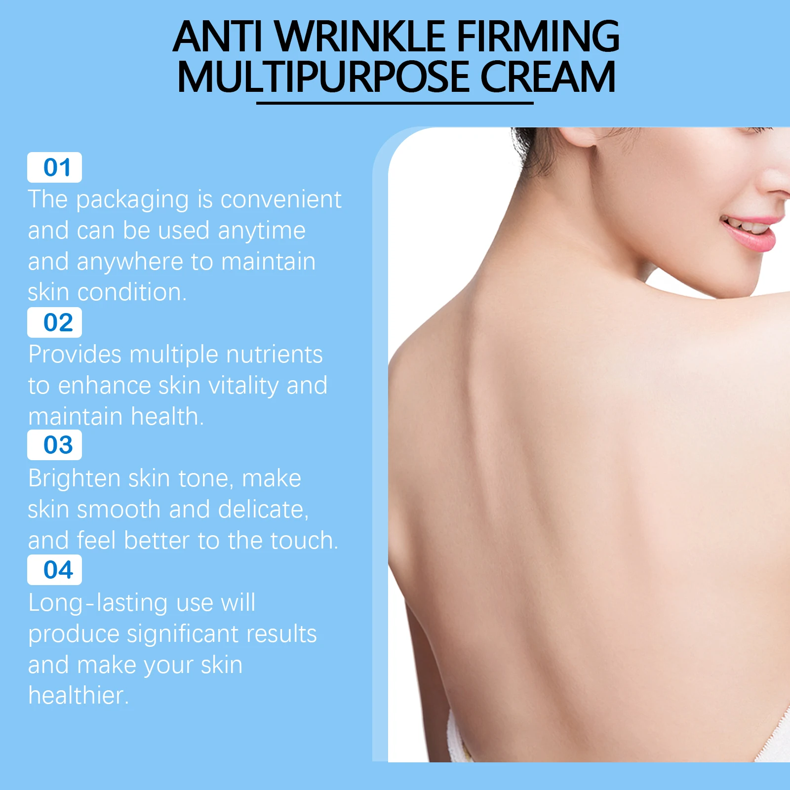 OUHOE Moisturizing Body Cream Chicken Skin Removal Pore Dark Spot Lotion Armpit Leg Boost Skin Refreshing Brightening Body Care 5