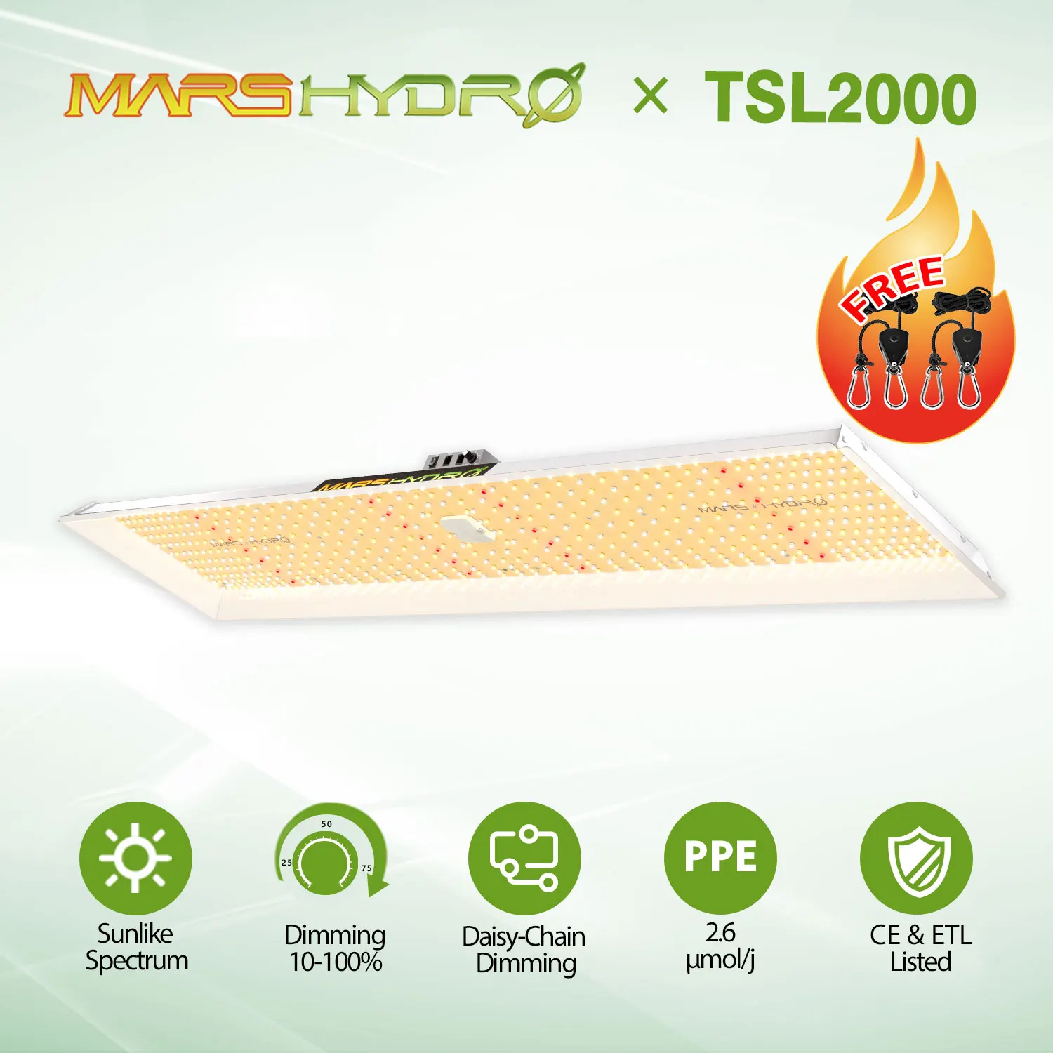 Mars Hydro TSL 2000W LED Pflanzenlampe+120x60cm Growbox Komplettset+Abluft-Set 