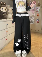 Black Cargo Plaid Pants Women Casual Punk Pants Gothic Pencil Harajuku Cool Trousers Fashion Hip Hop Loose Girl Pants Femme - Image 5