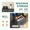 HEFPTURE 7-Drawer Storage Organizer, 3 Small& 4 Large Fabric Drawers, Durable Steel Frame, Versatile Storage for Bedroom 4