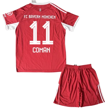25-26 Mens/Kids New Activewear FCBM Soccer #11 Coman Jerseys Fashion Sports T-Shirt Red