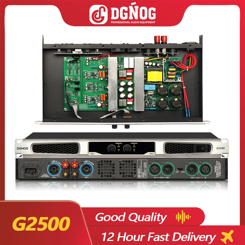 ProfessionalDigitalPowerAmplifierDClass4Ohm2900W1UDigital