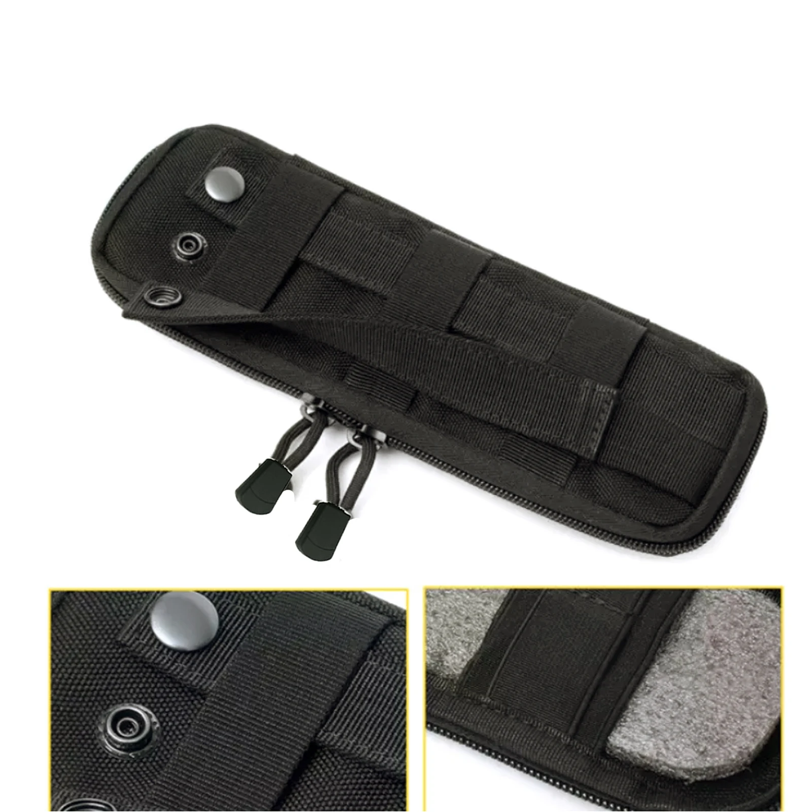 Nylon Tactical Torch Holster Pouch for Outdoor Utility