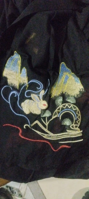 【 千里江山 】Chinese Style Tang System Taoist Robe Ming System Modified Ancient Round Neck Robe Hanfu photo review