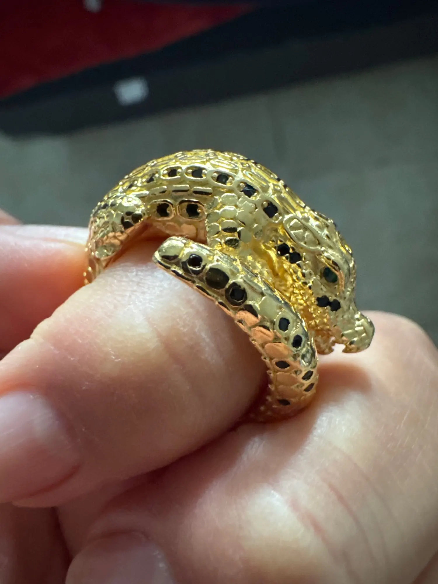 Vintage Crocodile Ring photo review