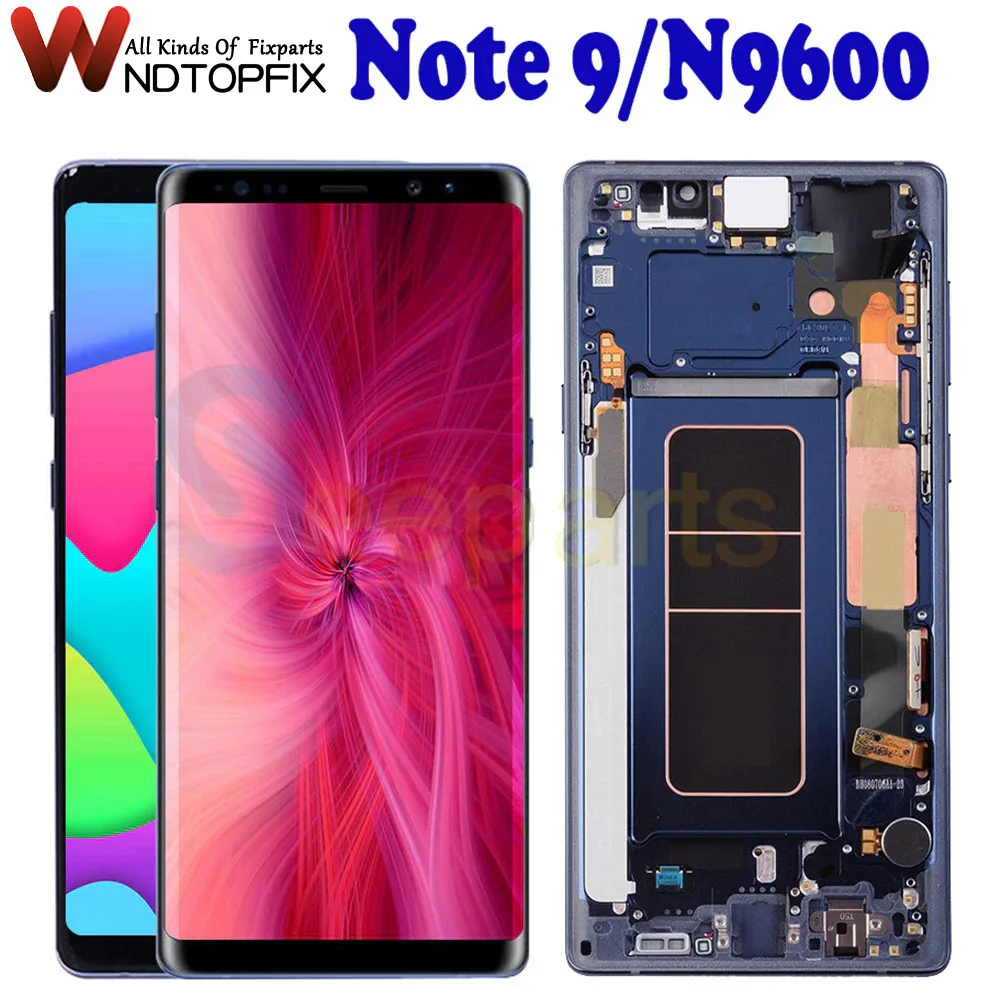 

6.4" For Samsung Note 9 LCD Display Touch Screen display digitizer assembly For Samsung note9 LCD N9600F/U/D/DS LCD with frame