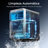Machine à glaçons automatique - Machine à crème glacée portable en forme de croissant pour bar à domicile et boissons |   16 pièces toutes les 12 minutes |   3 tailles de glace |   12,7 kg de production par 24 h 4