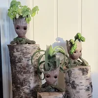 Home Decoration Groot Planter Flower Pots For Indoor Flowers Pot Tree Man Ornaments Anime Figure Statue Art Crafts Kid Men Gifts 3