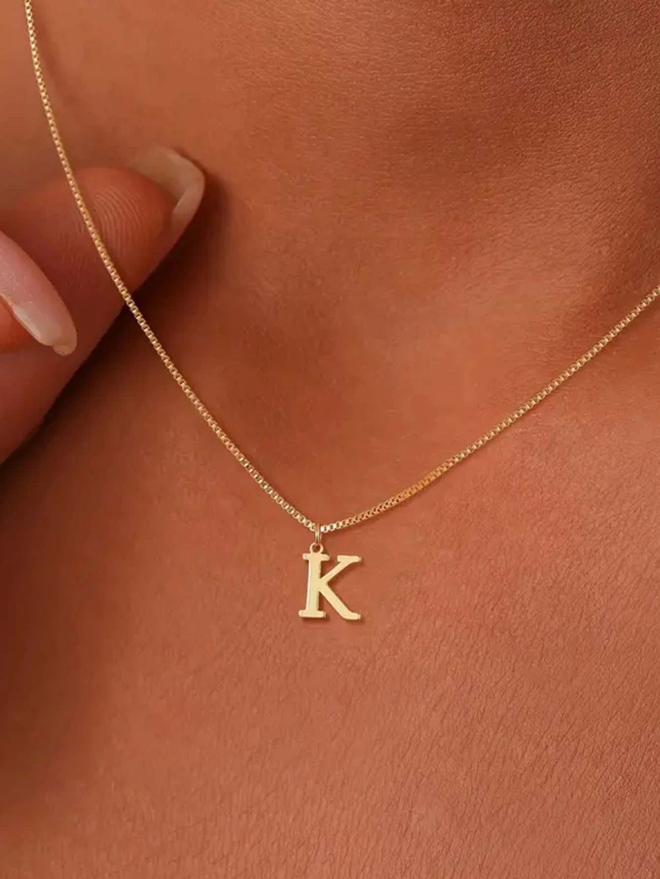 1pc Nom Initiale Collier Pour Femmes En Acier Inoxydable Bijoux Simple A-Z Alphabet Pmotker Lettre raq colliers De Mode ixG 1