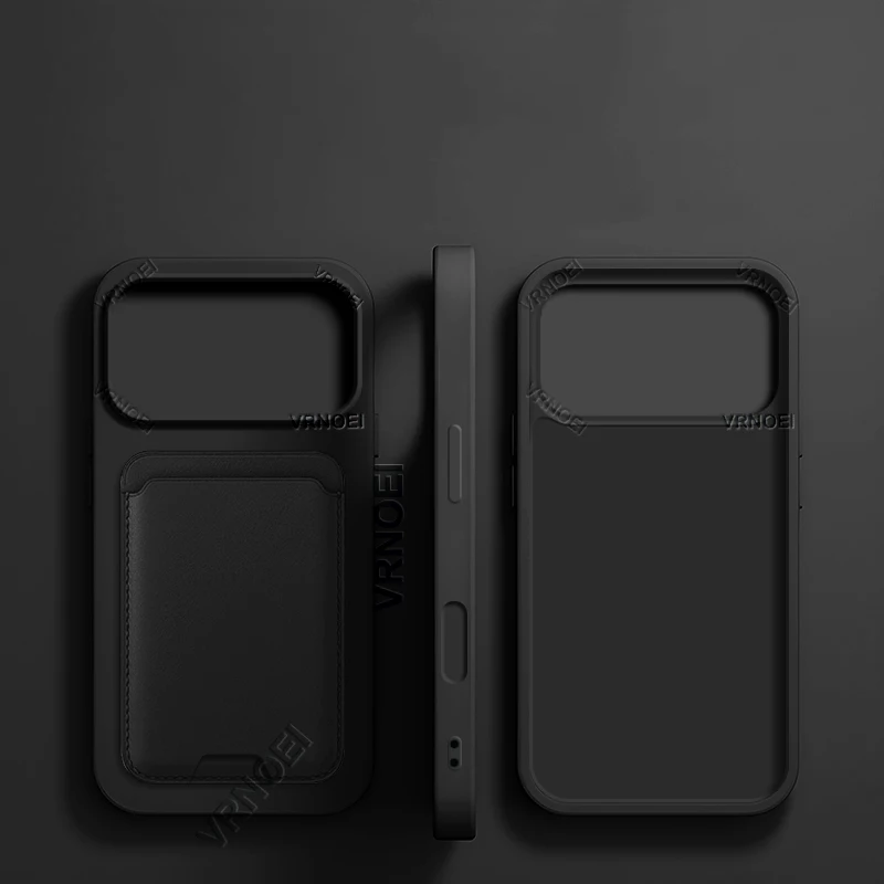 Enhanced Card Wallet Phone Case - Stylish Shockproof Back Cover with 3-in-1 Functionality
