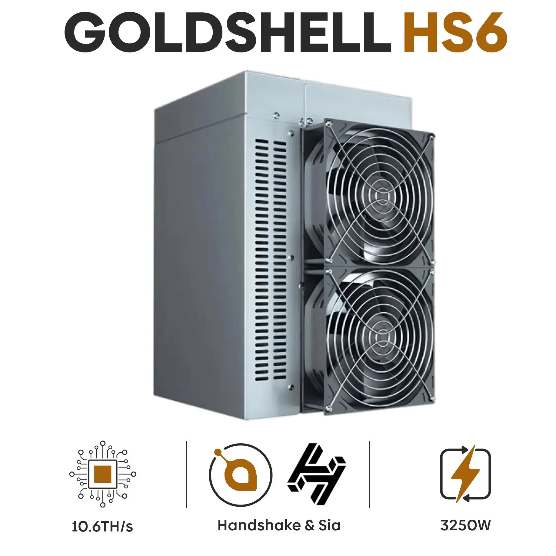 

Большие скидки, продажа Goldshell HS6 3250 th/s W (HNS/SC)