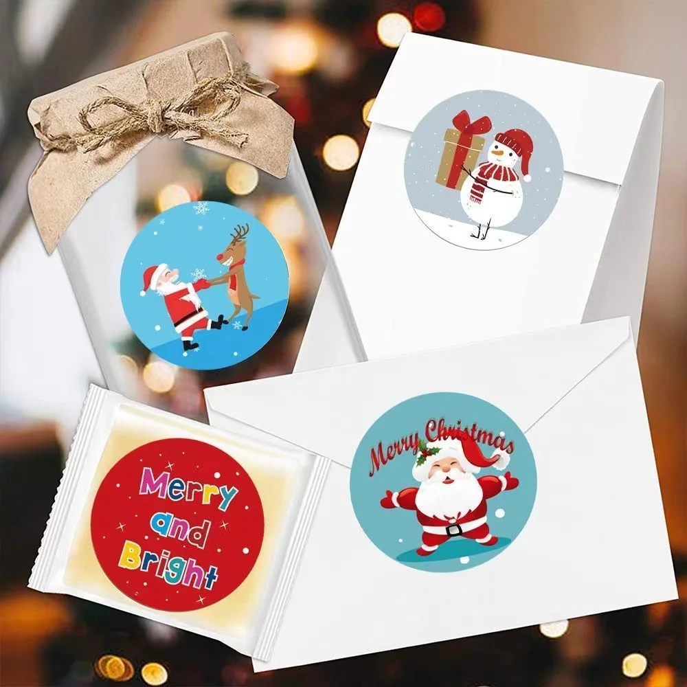 Thank you stickers 100-500pcs 1inch thank you stickers for envelope sealing stationery wedding gift Christmas