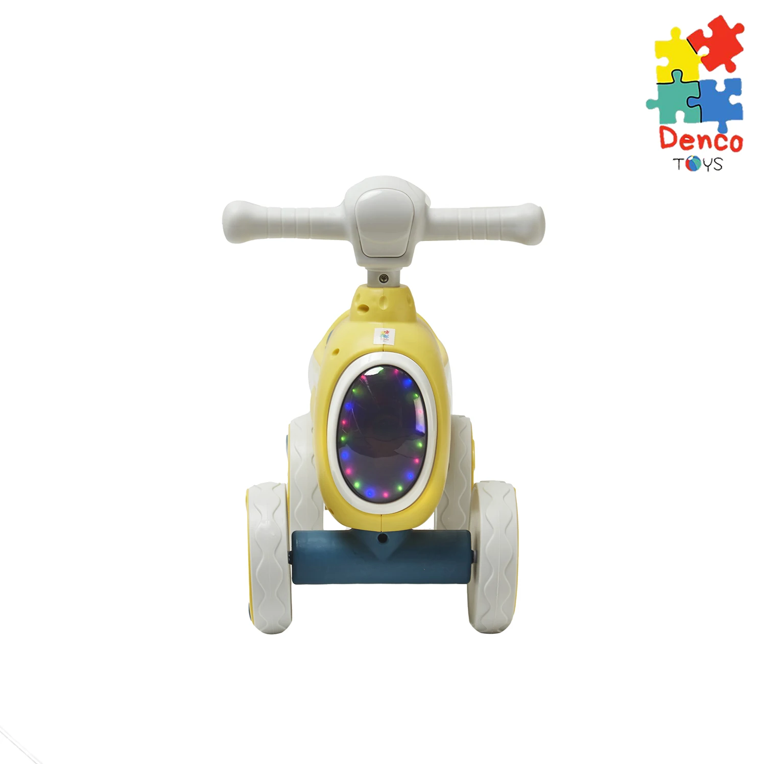 Montable Baby Triciclo ''s'' Denco Toys Amarillo, Música, Luces Led